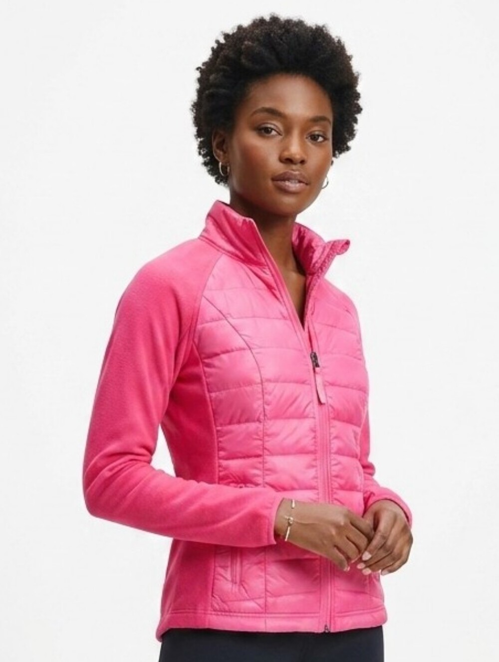 Calvin Klein Vibrant Pink Quilted Puffer Jacket
